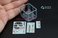 QD+48582   3D Декаль интерьера кабины Westland Lysander Mk.I (Airfix) (с 3D-печатными деталями) (attach1 89449)